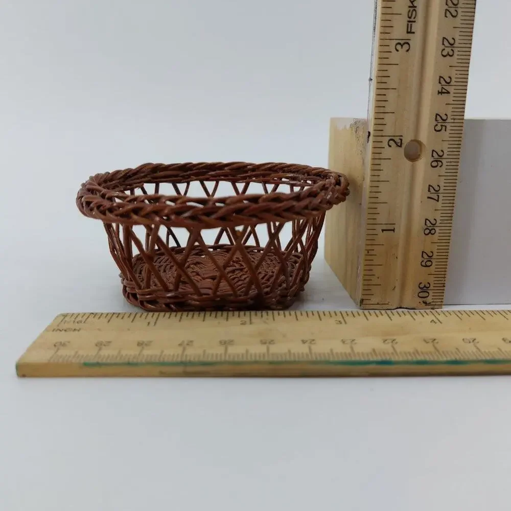 Extra Mini Weaved Basket Style Woven Wicker Small Basket 3.5